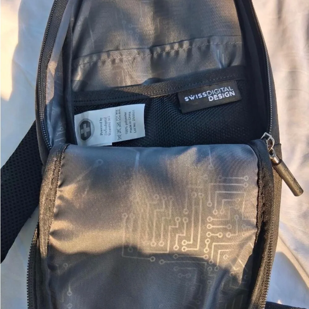 Swiss Tech Black Minimalist Sling Backpack NWOT